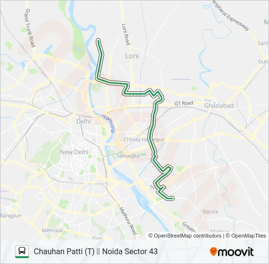 33A Bus Line Map