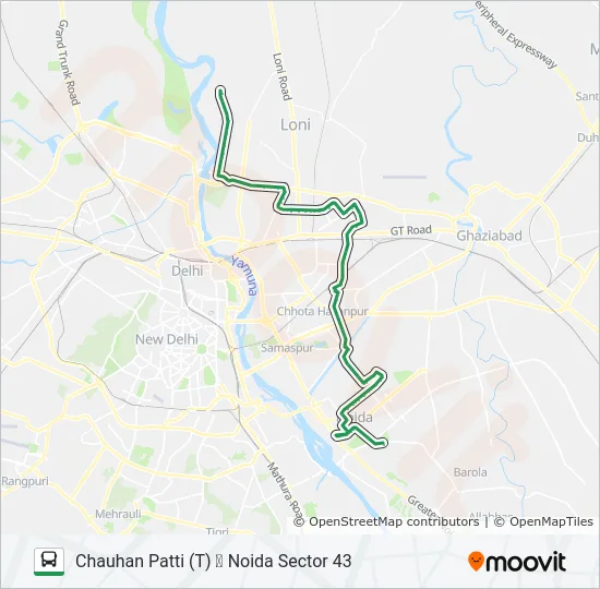 33A Bus Line Map