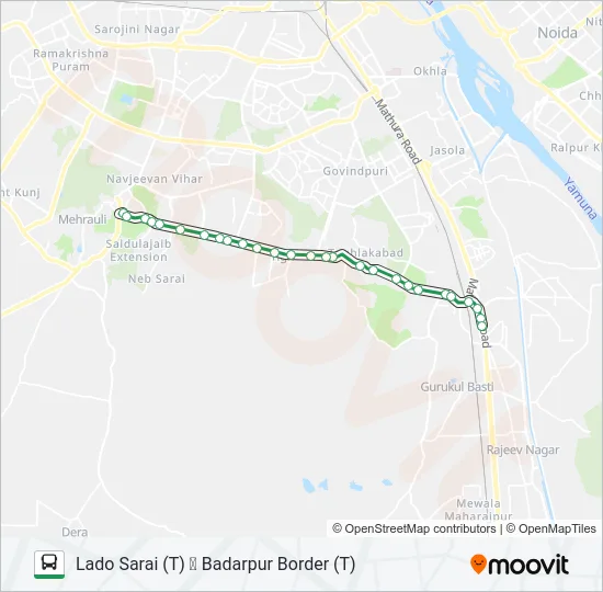 34A Bus Line Map