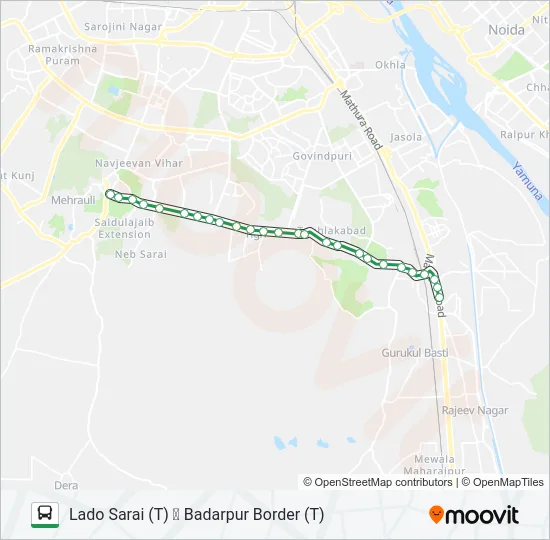 34A Bus Line Map