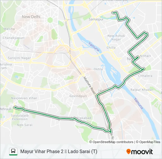 34A Bus Line Map