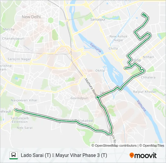 34A Bus Line Map