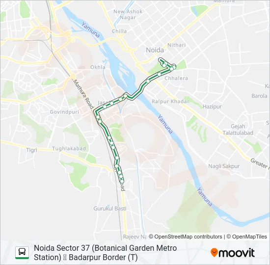 34A Bus Line Map