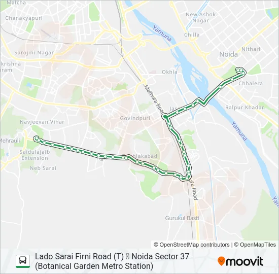 34A Bus Line Map