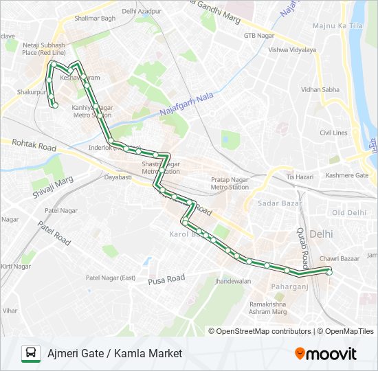 39A bus Line Map