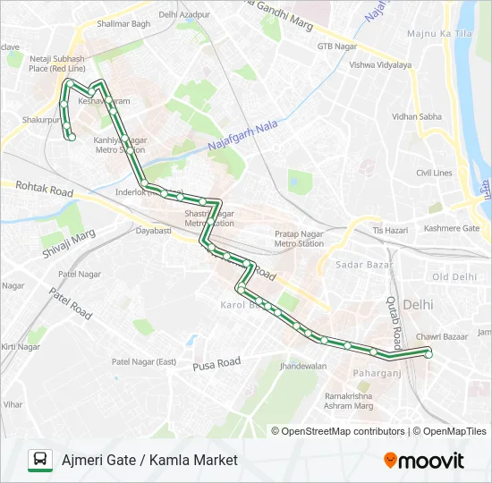 39A Bus Line Map