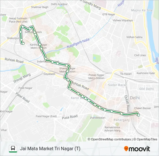 39A Bus Line Map