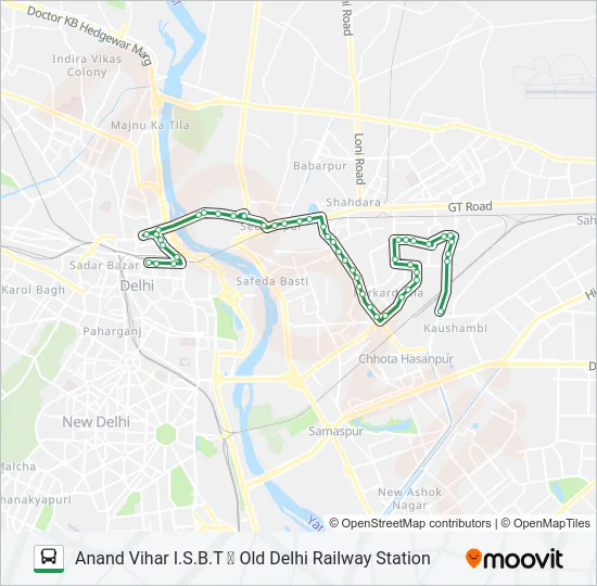 202A Bus Line Map