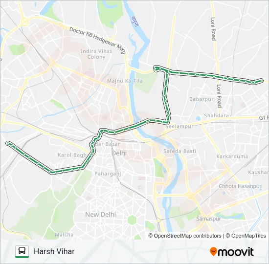 208A Bus Line Map