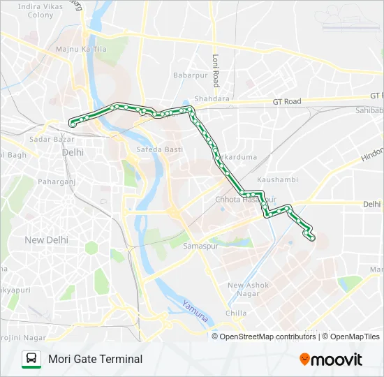 211B Bus Line Map