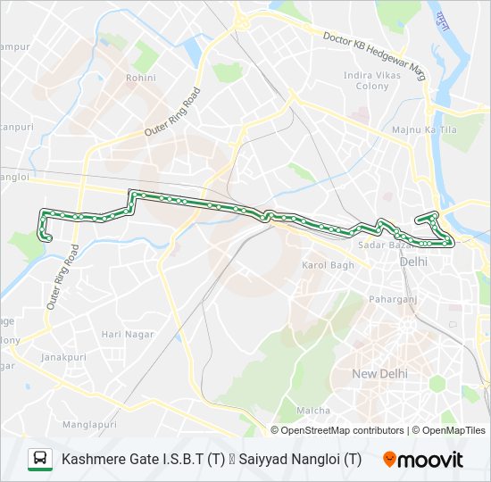 233STL Bus Line Map