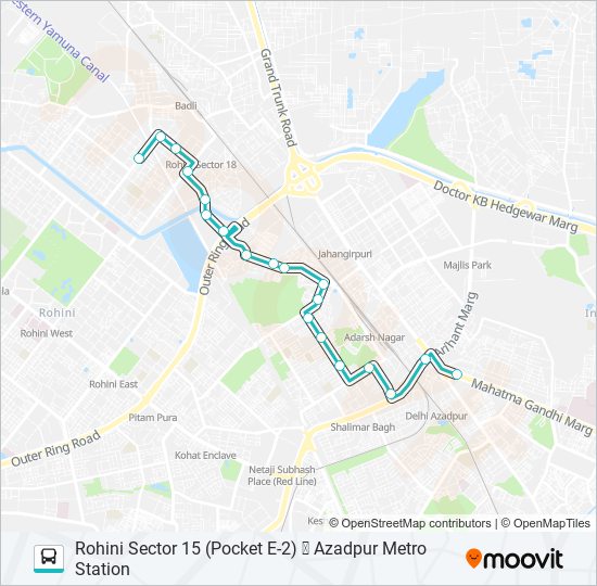 183 bus Line Map