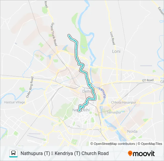 185 Bus Line Map