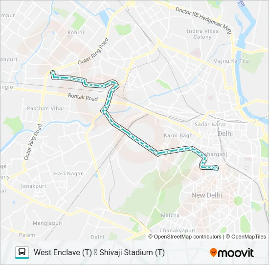 85EXT Bus Line Map