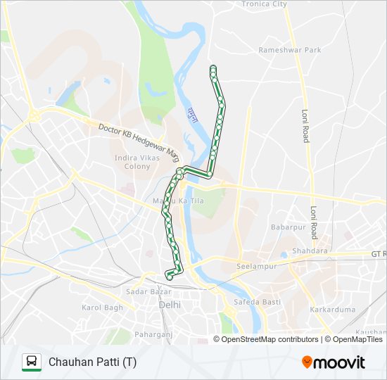 258 bus Line Map