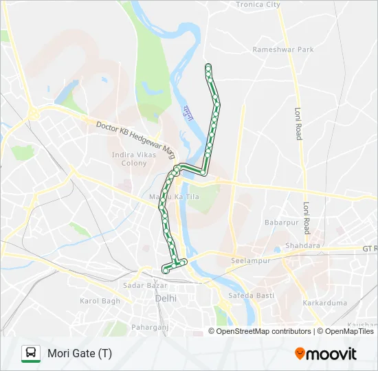 258 Bus Line Map