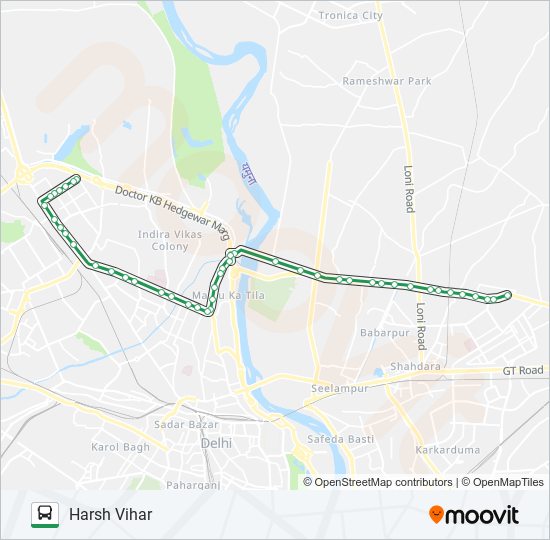 259 bus Line Map