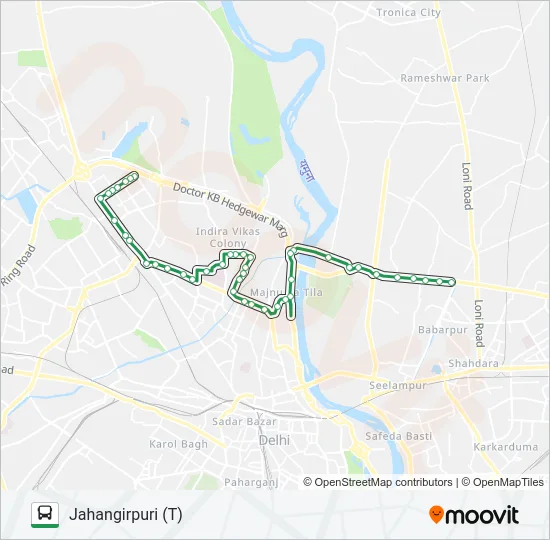 333 Bus Line Map