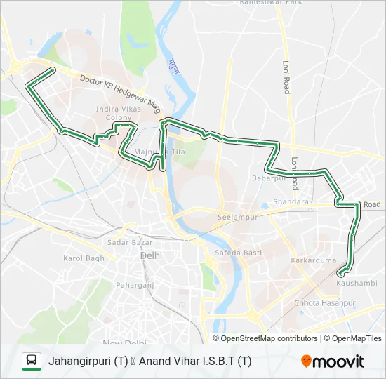 333 Bus Line Map