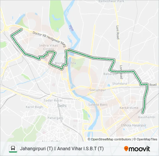 333 Bus Line Map