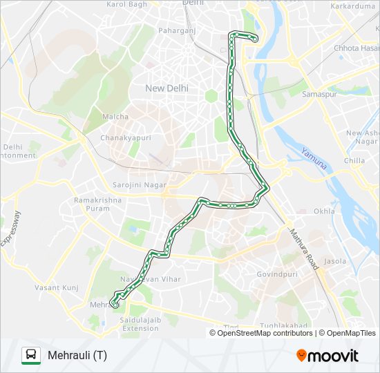 334 bus Line Map