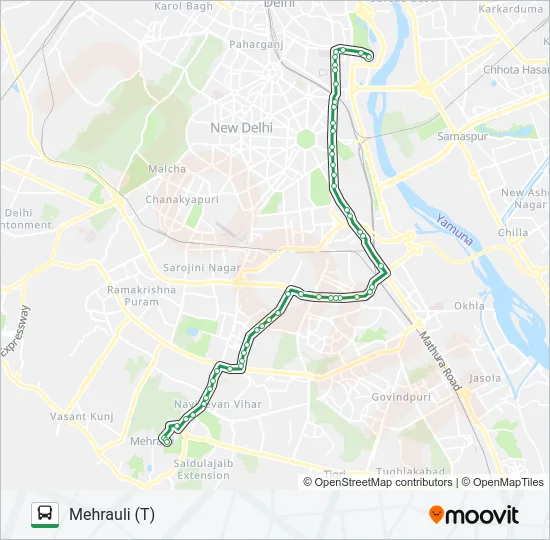 334 Bus Line Map