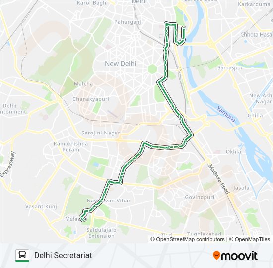 334 bus Line Map