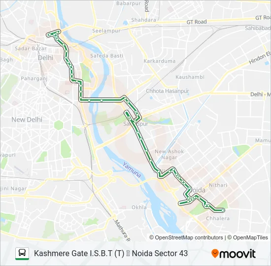 347 Bus Line Map