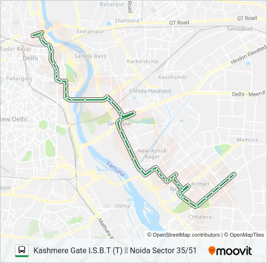 347 Bus Line Map