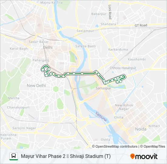 349 Bus Line Map