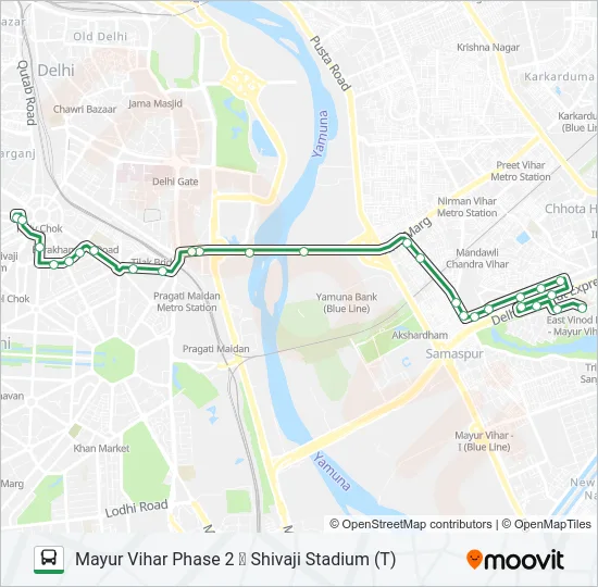 349 Bus Line Map