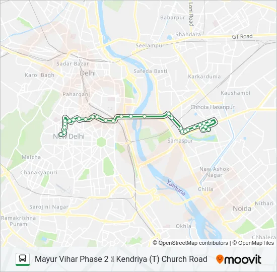349 Bus Line Map