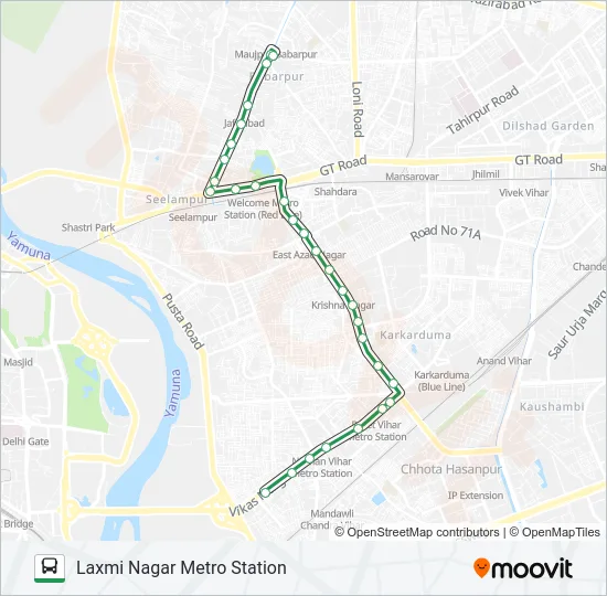 353 Bus Line Map