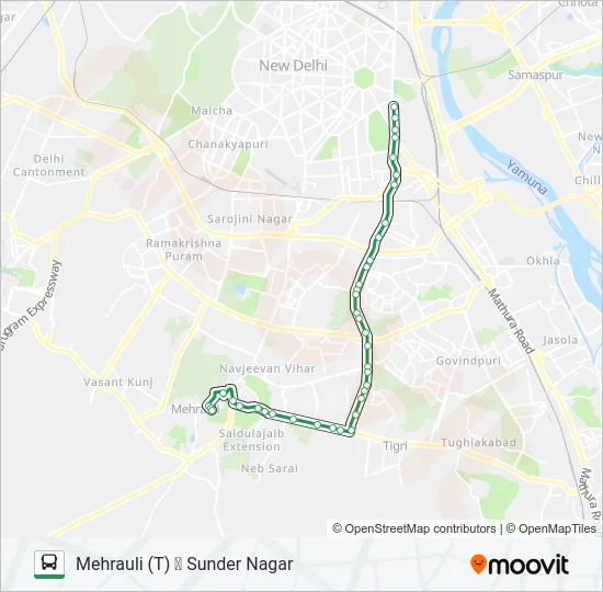 356 Bus Line Map