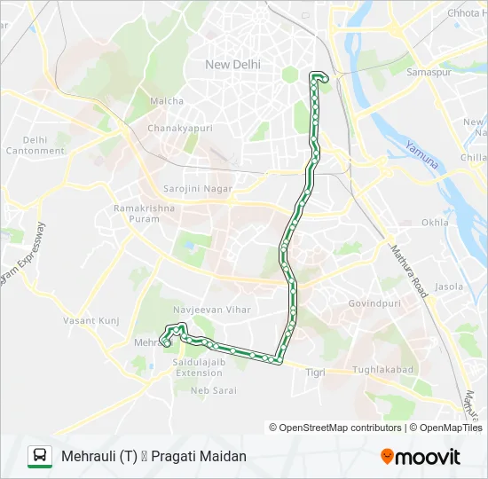 356 Bus Line Map