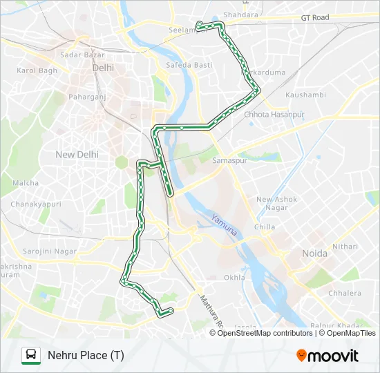 374 Bus Line Map