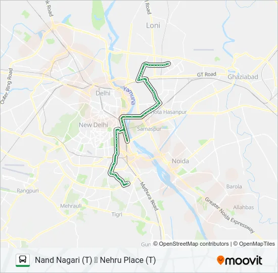 374 Bus Line Map