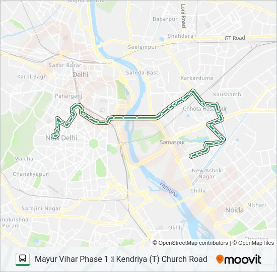 390 Bus Line Map