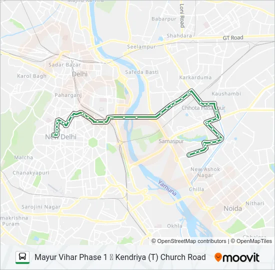 390 Bus Line Map