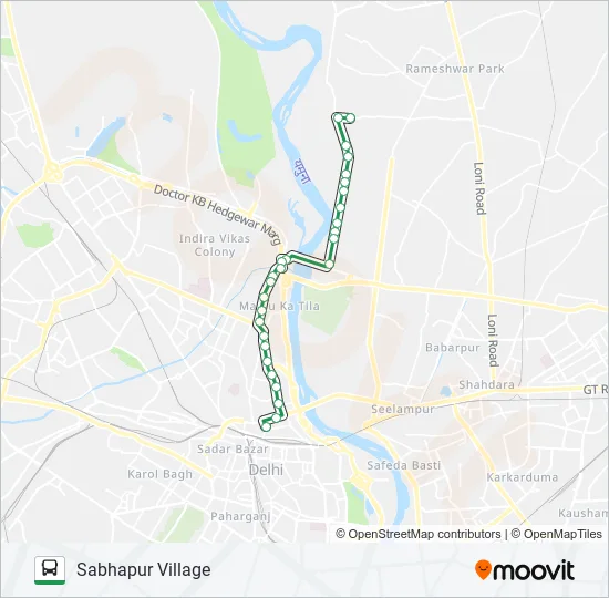 258SPL Bus Line Map
