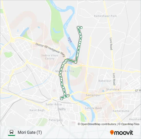 258SPL Bus Line Map