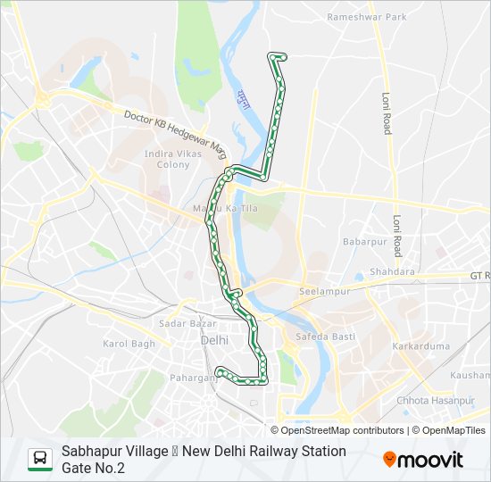 258SPL bus Line Map