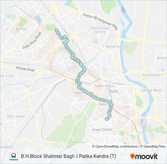 166 Bus Line Map