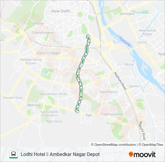 423 Bus Line Map