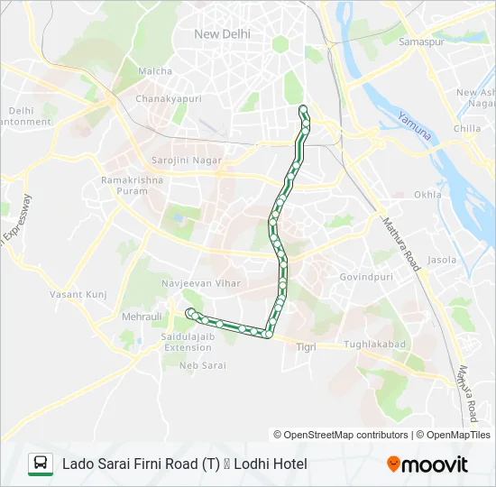 423 Bus Line Map