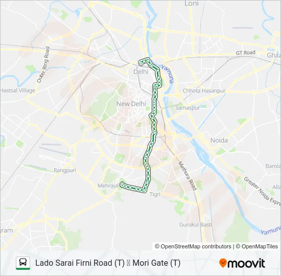 423 Bus Line Map