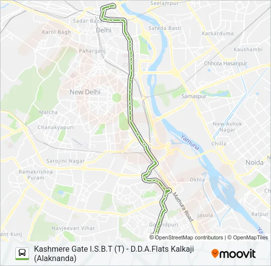 429 Bus Line Map