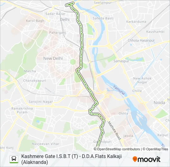 429 Bus Line Map