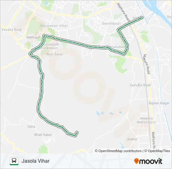 434 Bus Line Map
