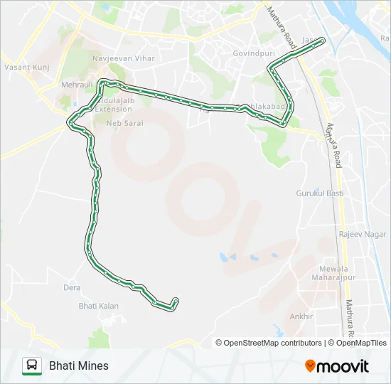 434 Bus Line Map